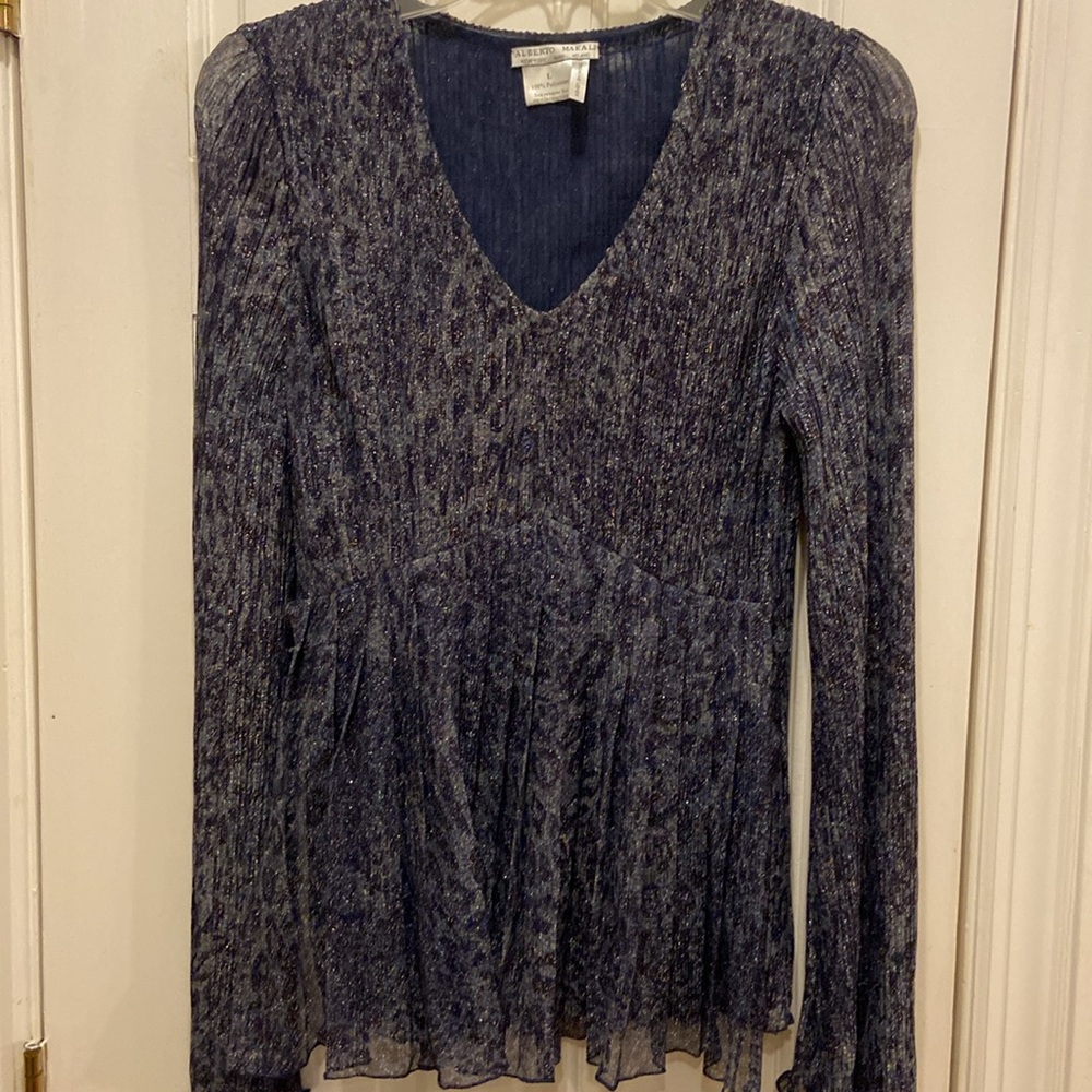 Dressy Shimmering Long Alberto Makali Top